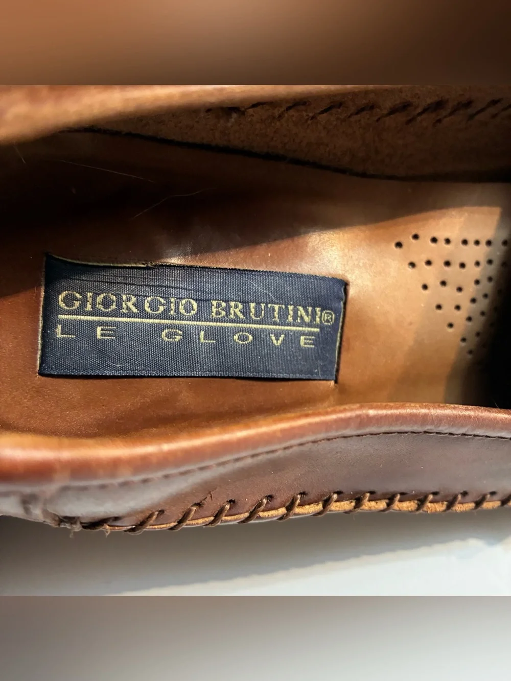 Giorgio Brutini Chestnut Brown Leather Tassel Loafers
